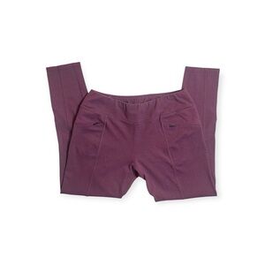 Reel Legends Plum High-Rise Active Leggings with Zip Pockets